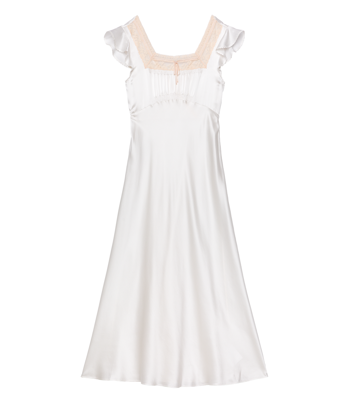 Corina Bias-Cut Silk Satin Dress | Salt