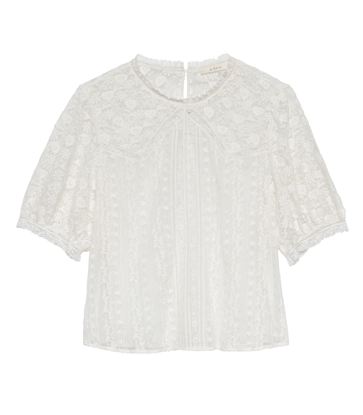 Idora Embroidered Tulle Blouse | Salt