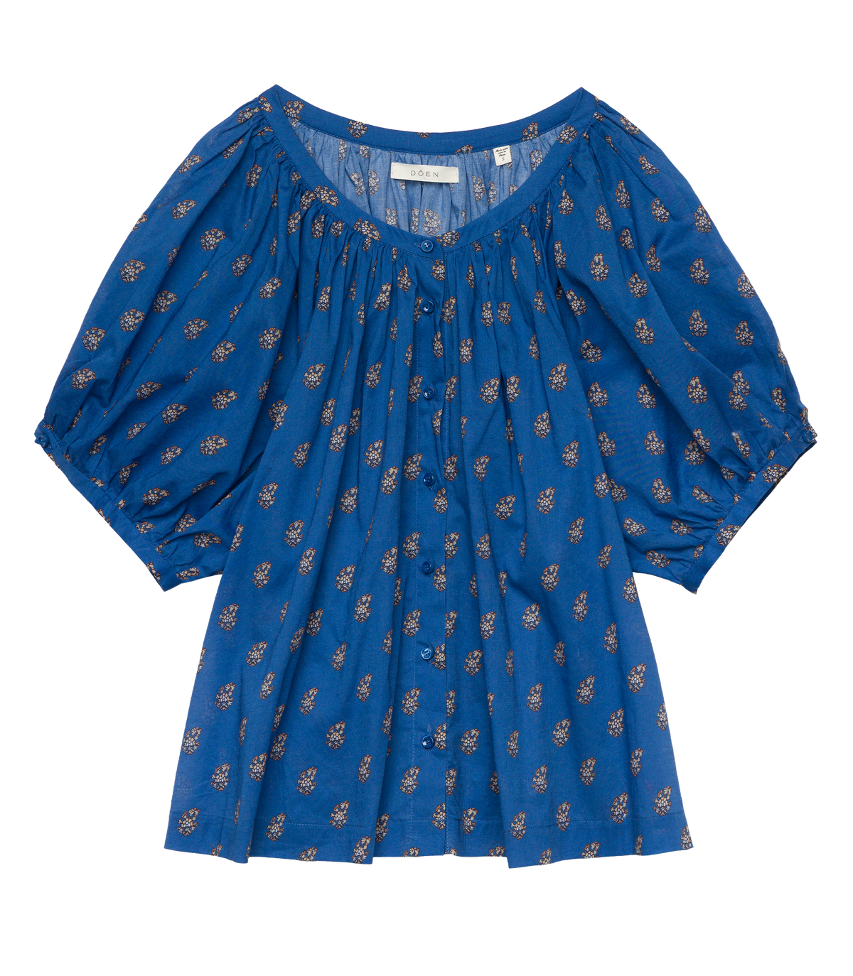 June Top – Eartha Paisley Cotton Voile Blouse