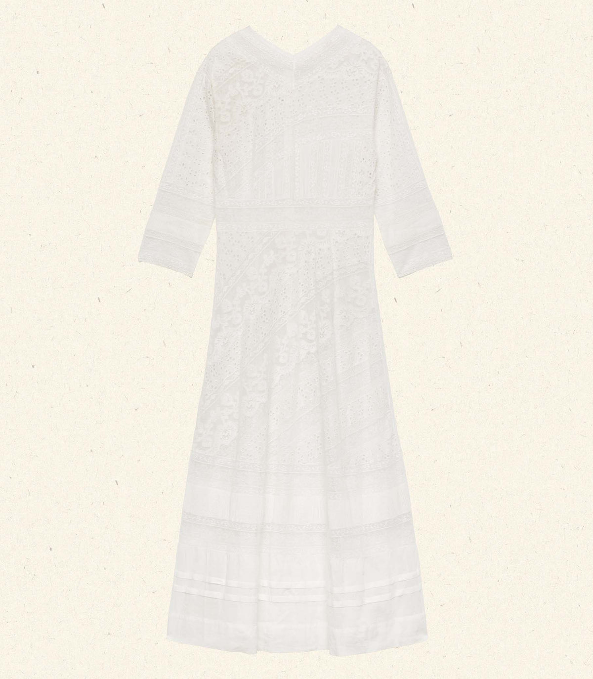 Orelie Dress – Salt | Organic Cotton Voile Heirloom Dress