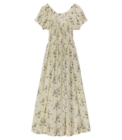 Ashlynn Organic Cotton Midi Dress – Sunshine Prairie Rose
