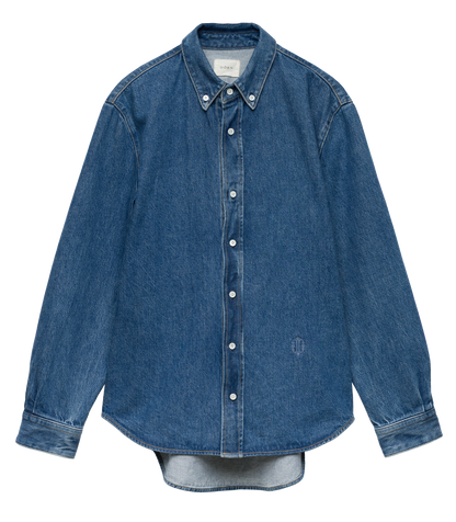 Bacall Regenerative Cotton Denim Shirt – Roussillon Mid Wash