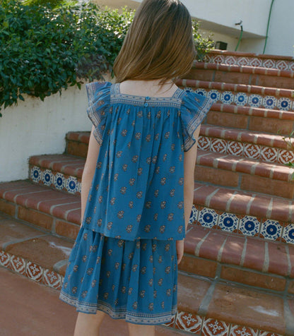 Bari Cotton Voile Top – Eartha Paisley Print