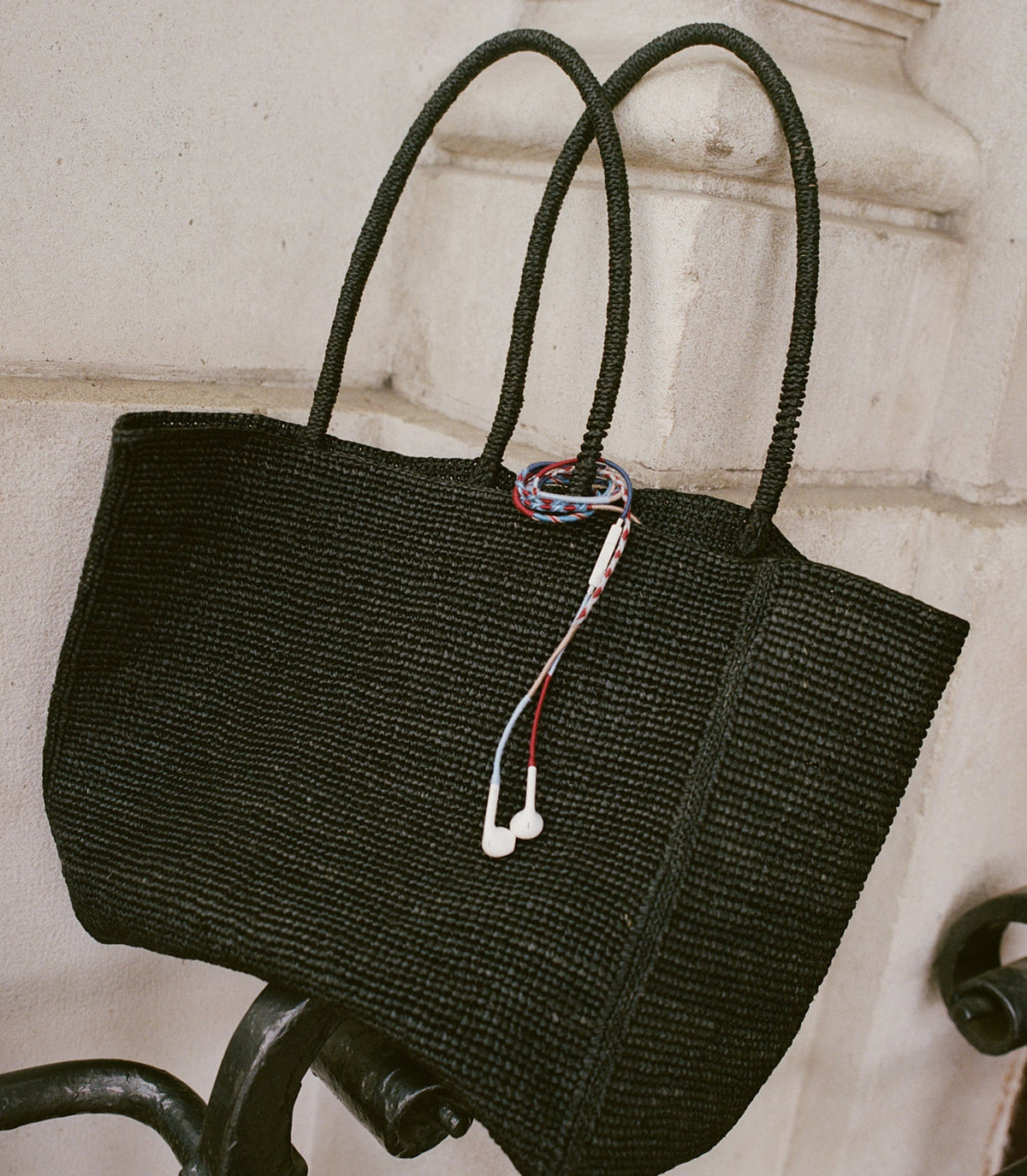 Le Pom Pom x DÔEN Headphones – Blue Burgundy Stripe