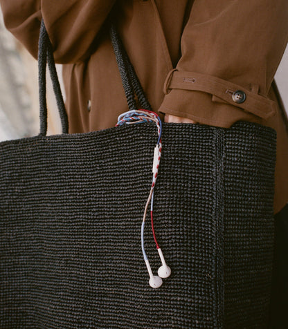 Le Pom Pom x DÔEN Headphones – Blue Burgundy Stripe