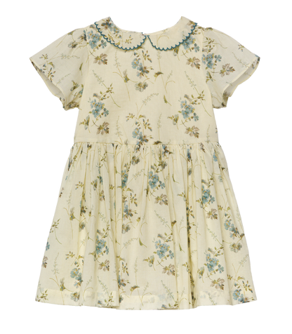 Dua Floral Organic Cotton Voile Dress | Sunshine