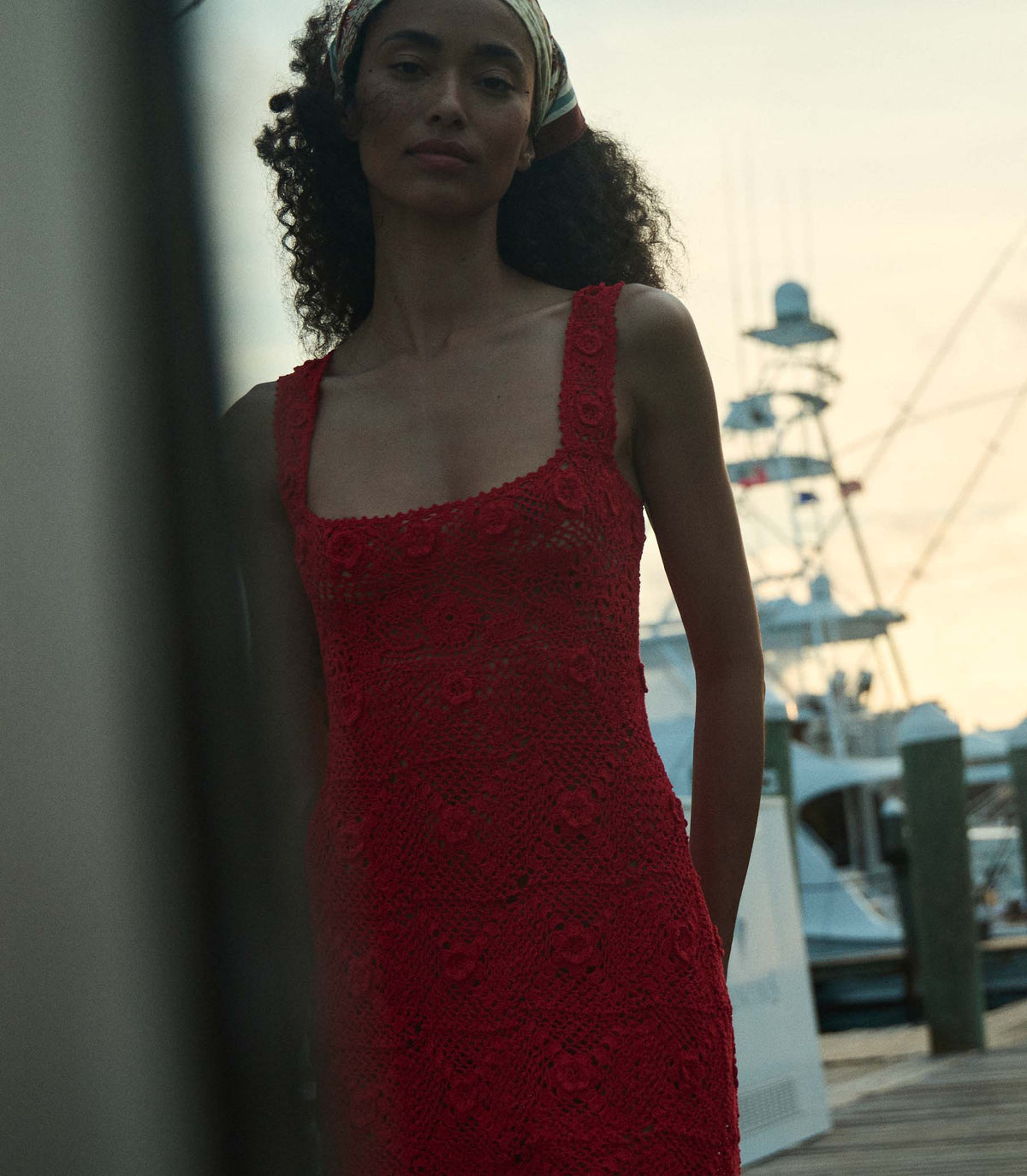 Eloise Heirloom Floral Crochet Mini Dress | Ruby