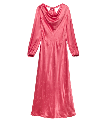 Félicité Dress – Wild Geranium Jacquard Gown