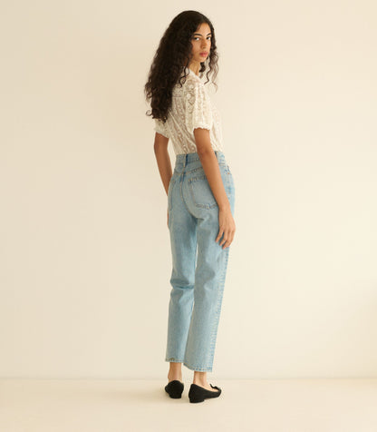 Idora Embroidered Tulle Blouse | Salt