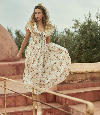 Illiana Tiered Floral Maxi Dress | Prairie Rose
