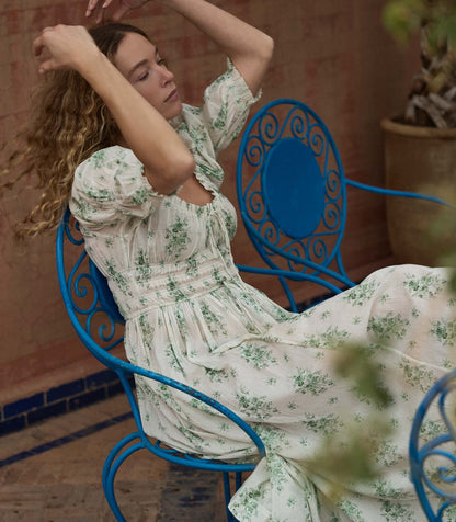 Ischia Organic Voile Dress | Petit Bouquet de Chamonix