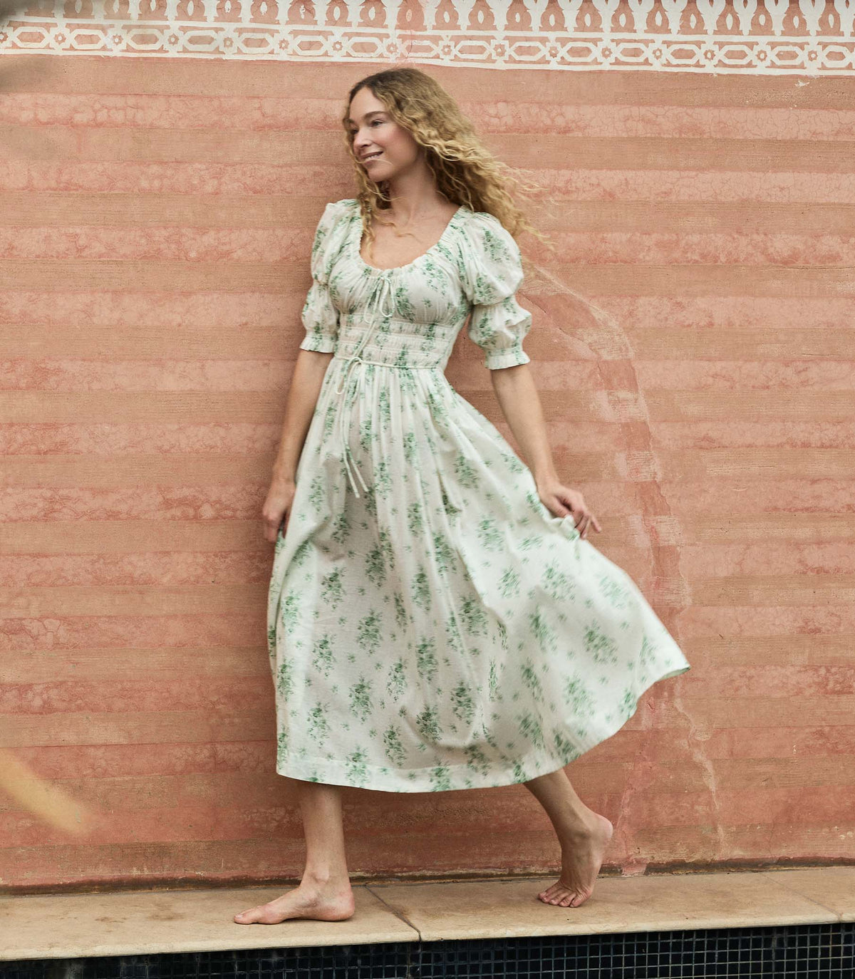Ischia Organic Voile Dress | Petit Bouquet de Chamonix