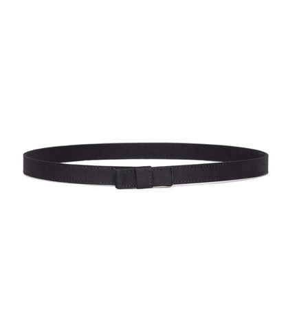 Junie Bow Belt – Black Cotton & Leather Belt