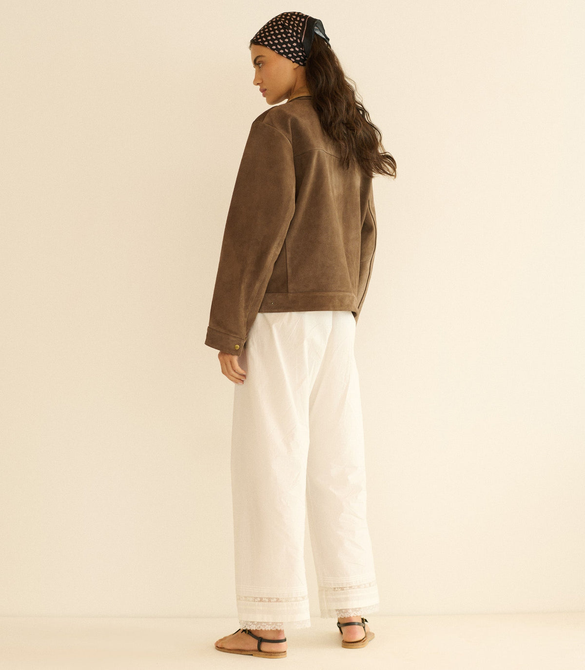 Lavona Pant – Powder Organic Cotton Poplin Trouser