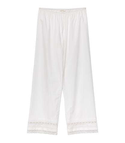 Lavona Pant – Powder Organic Cotton Poplin Trouser