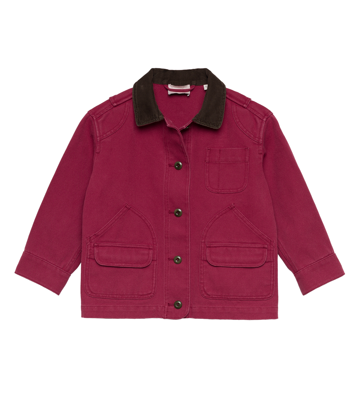 Little Pascual Washed Crimson Kids Barn Jacket