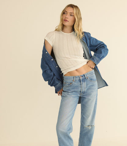 Miller Low-Rise Slouchy Jean – Nantes Light Wash | Regen Cotton