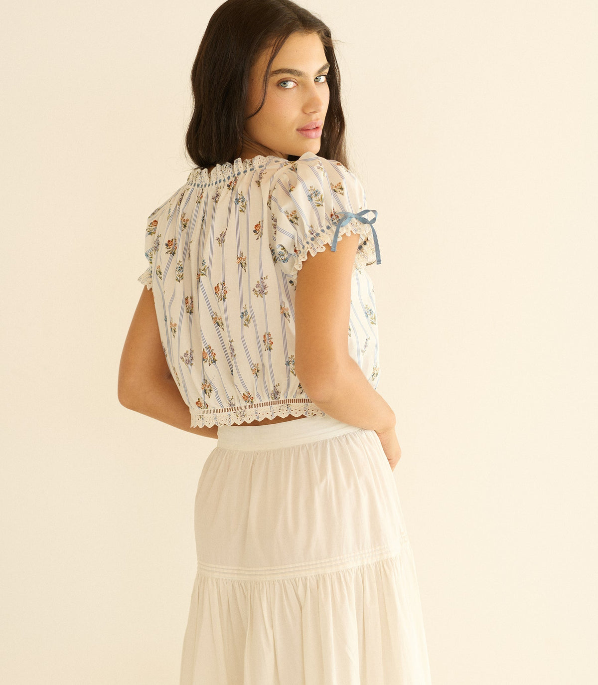 Nera Top – Fleurs de Bordeaux Organic Cotton