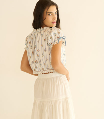Nera Top – Fleurs de Bordeaux Organic Cotton