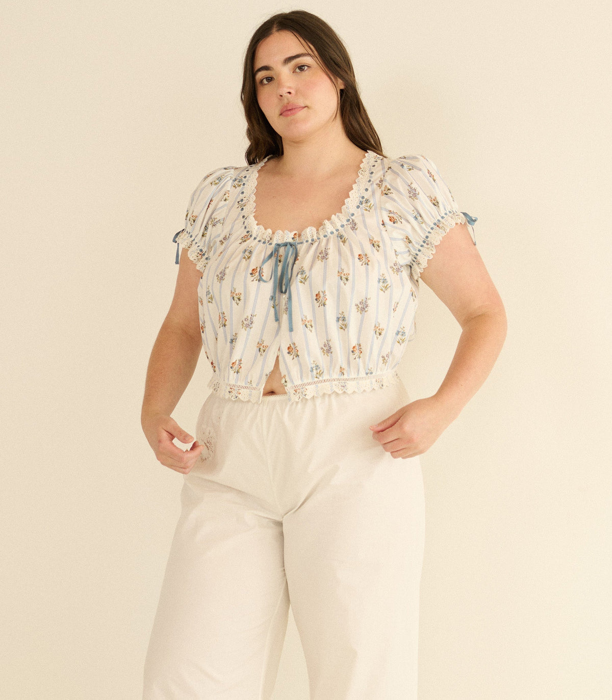 Nera Top – Fleurs de Bordeaux Organic Cotton