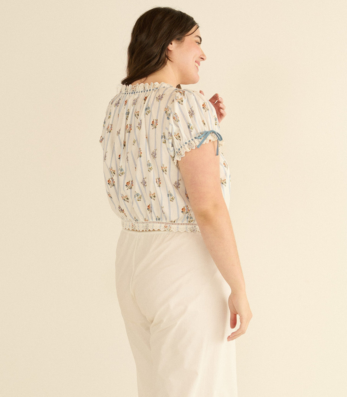 Nera Top – Fleurs de Bordeaux Organic Cotton
