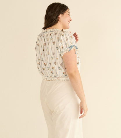 Nera Top – Fleurs de Bordeaux Organic Cotton