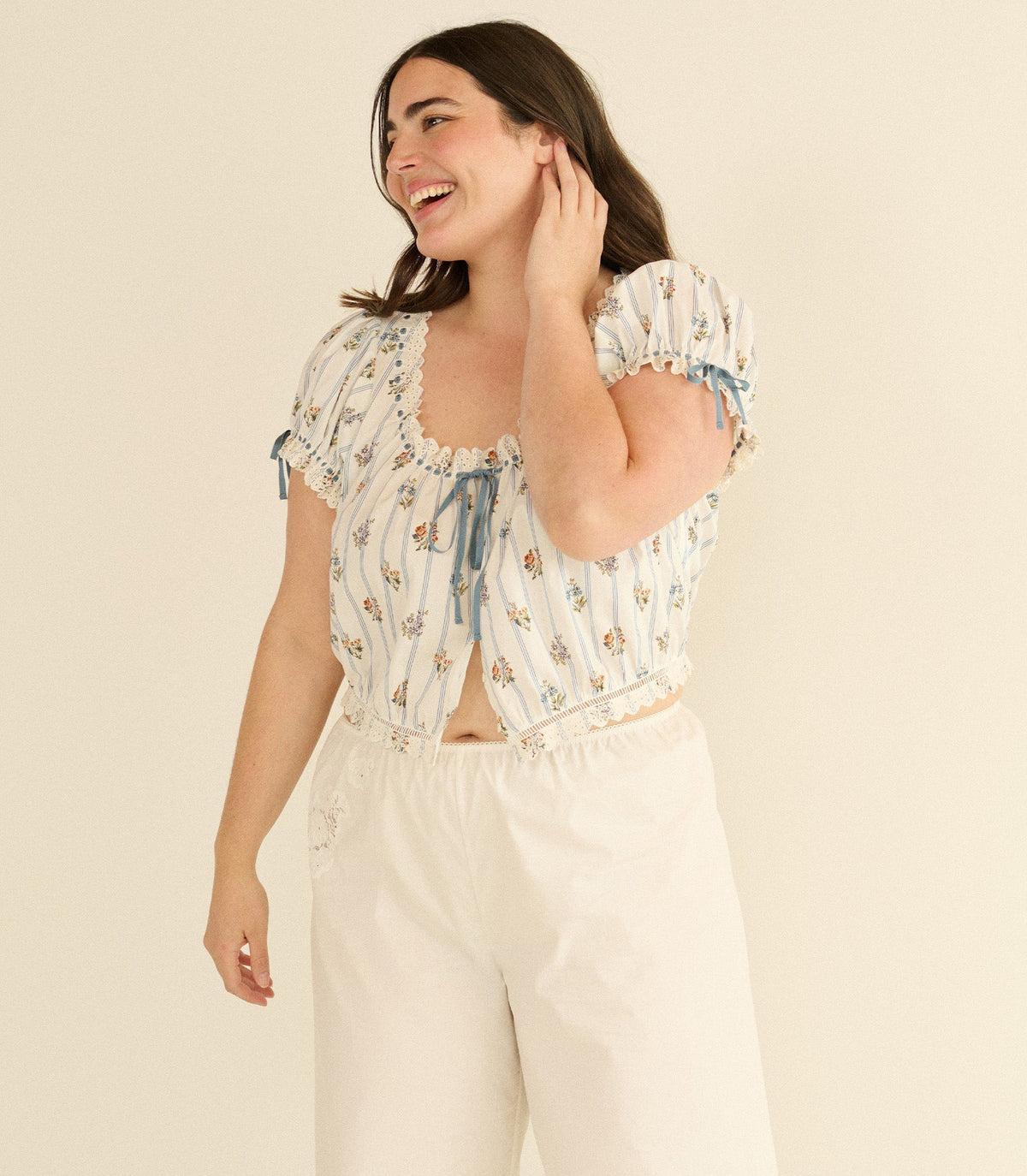 Nera Top – Fleurs de Bordeaux Organic Cotton