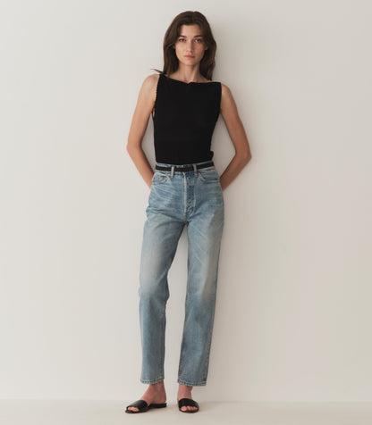 Junie Bow Belt – Black Cotton & Leather Belt
