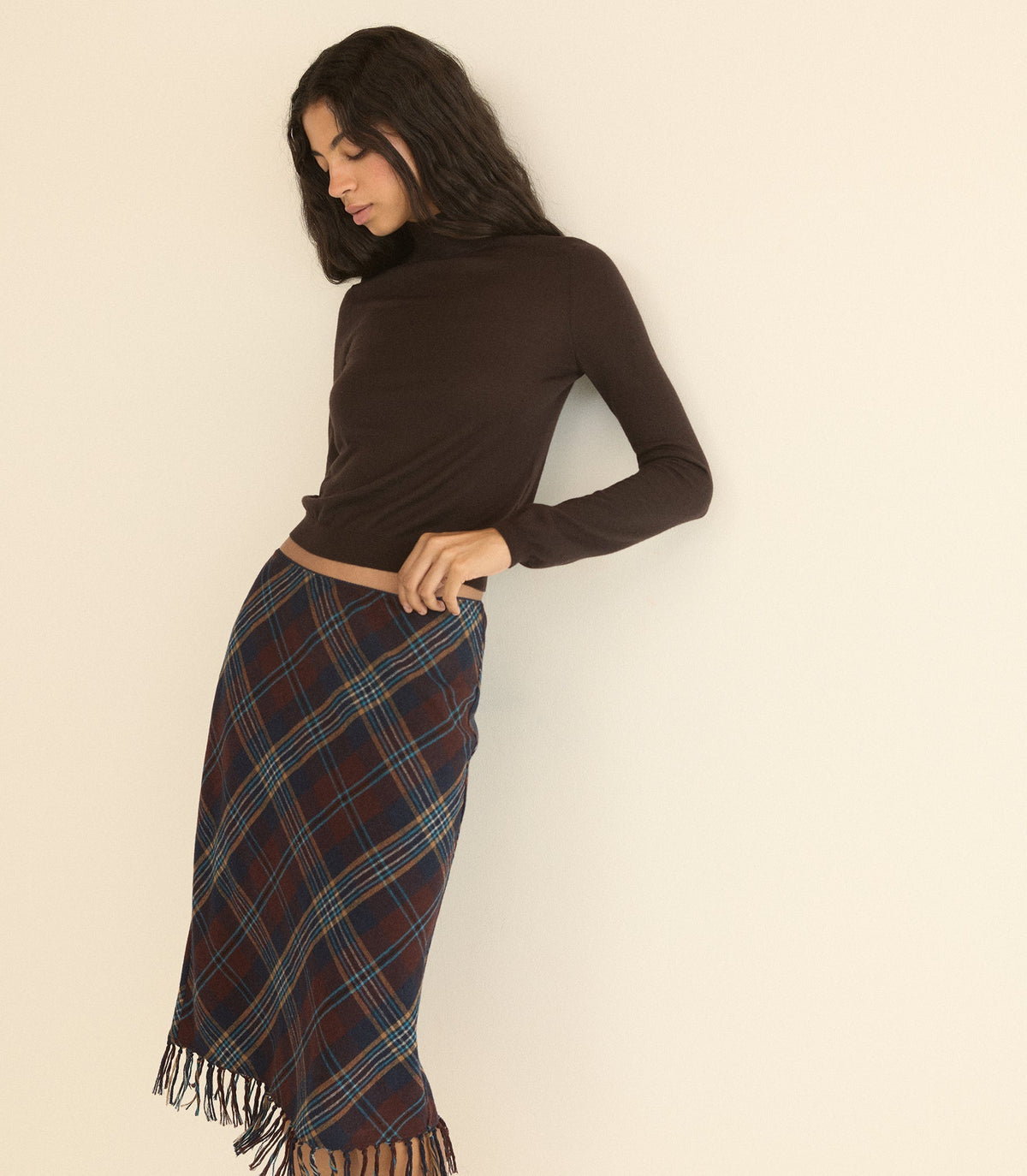 Neroni Turtleneck – Equestrian Brown Merino Wool