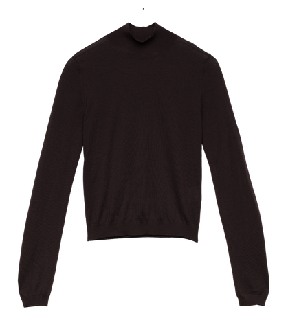 Neroni Turtleneck – Equestrian Brown Merino Wool
