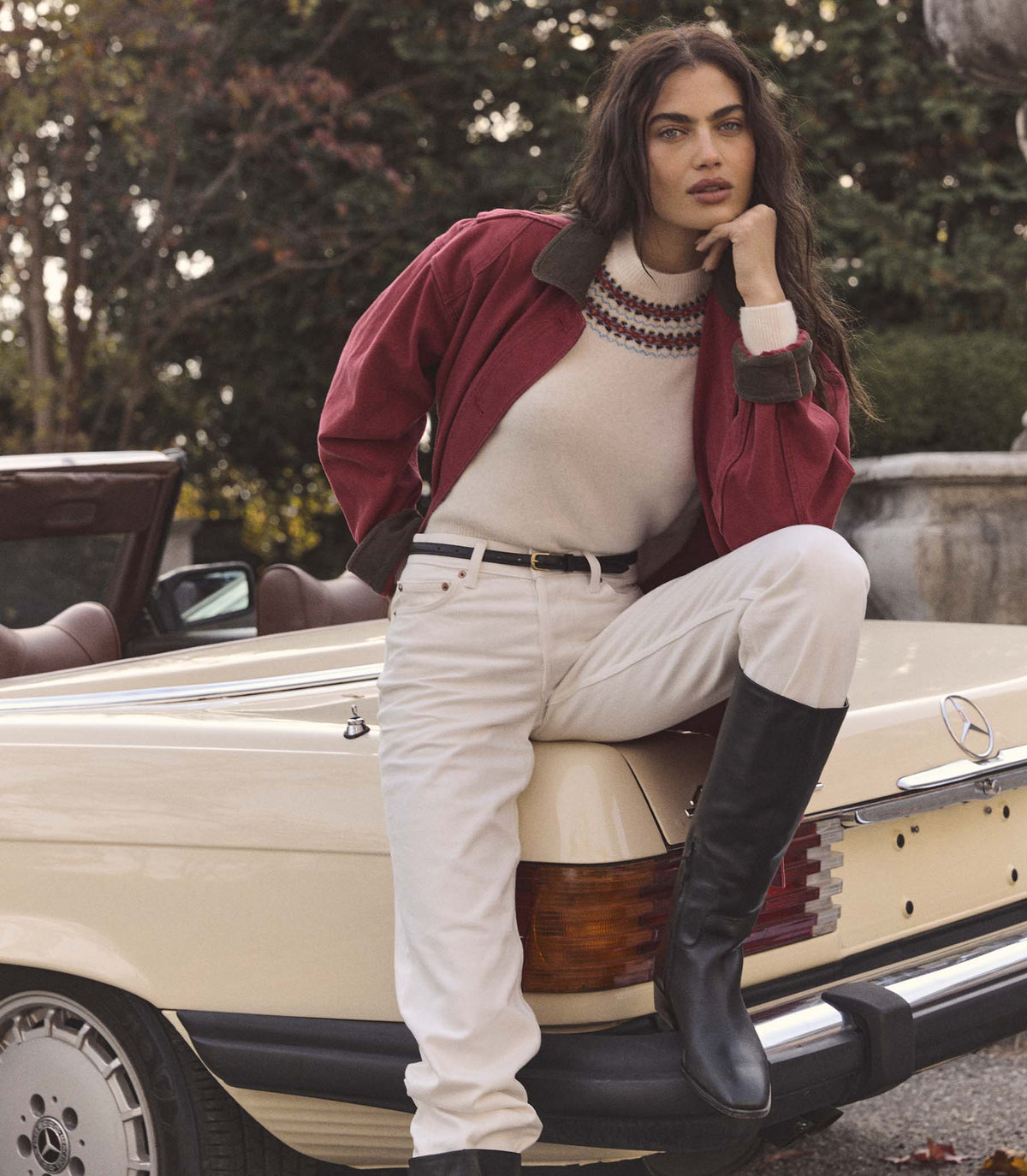 Pascual Jacket – Washed Crimson | Garment-Dyed Barn Jacket