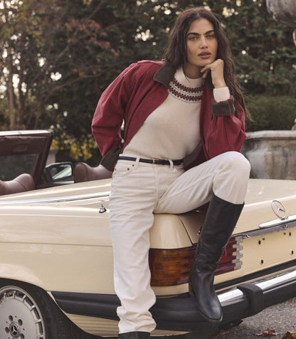 Pascual Jacket – Washed Crimson | Garment-Dyed Barn Jacket