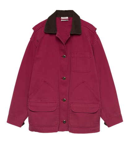 Pascual Jacket – Washed Crimson | Garment-Dyed Barn Jacket