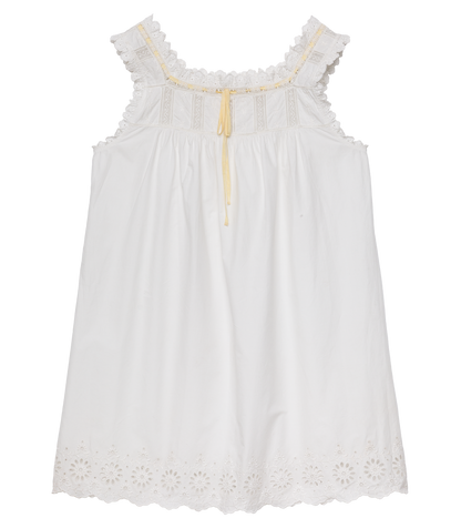 Patience Dress – Salt | Organic Cotton Poplin Lace Dress