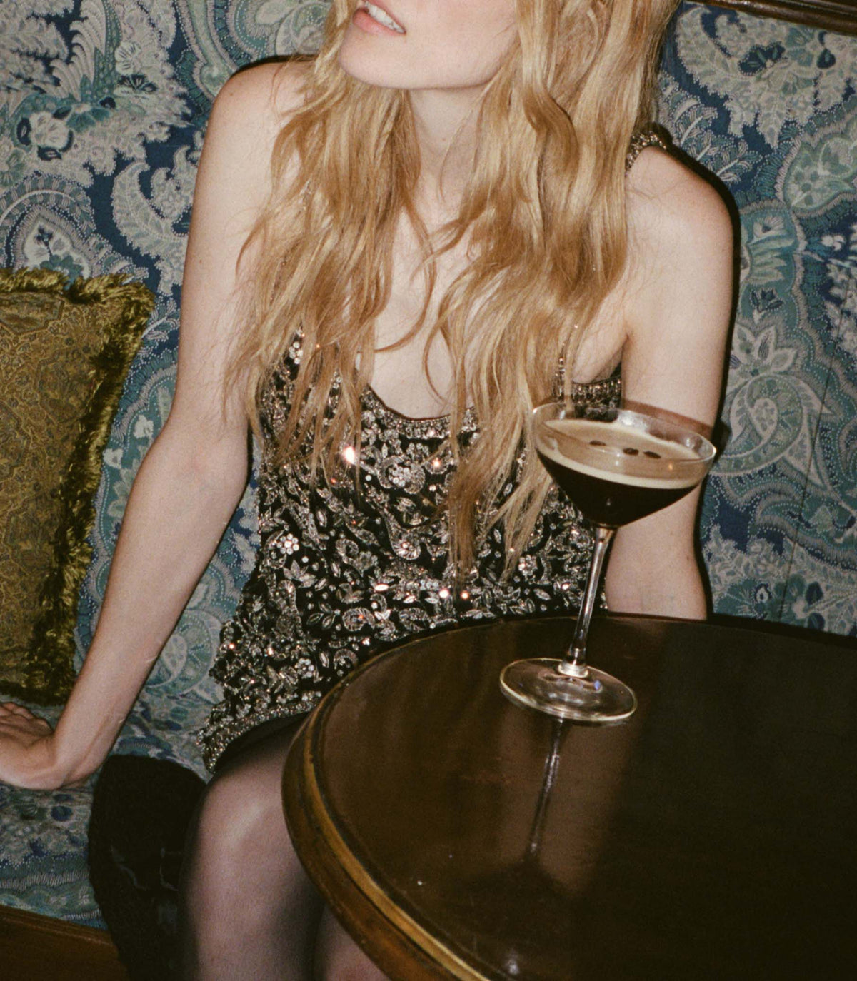 DÔEN Heirloom Sereia Hand-Beaded Silk Organza Mini Dress