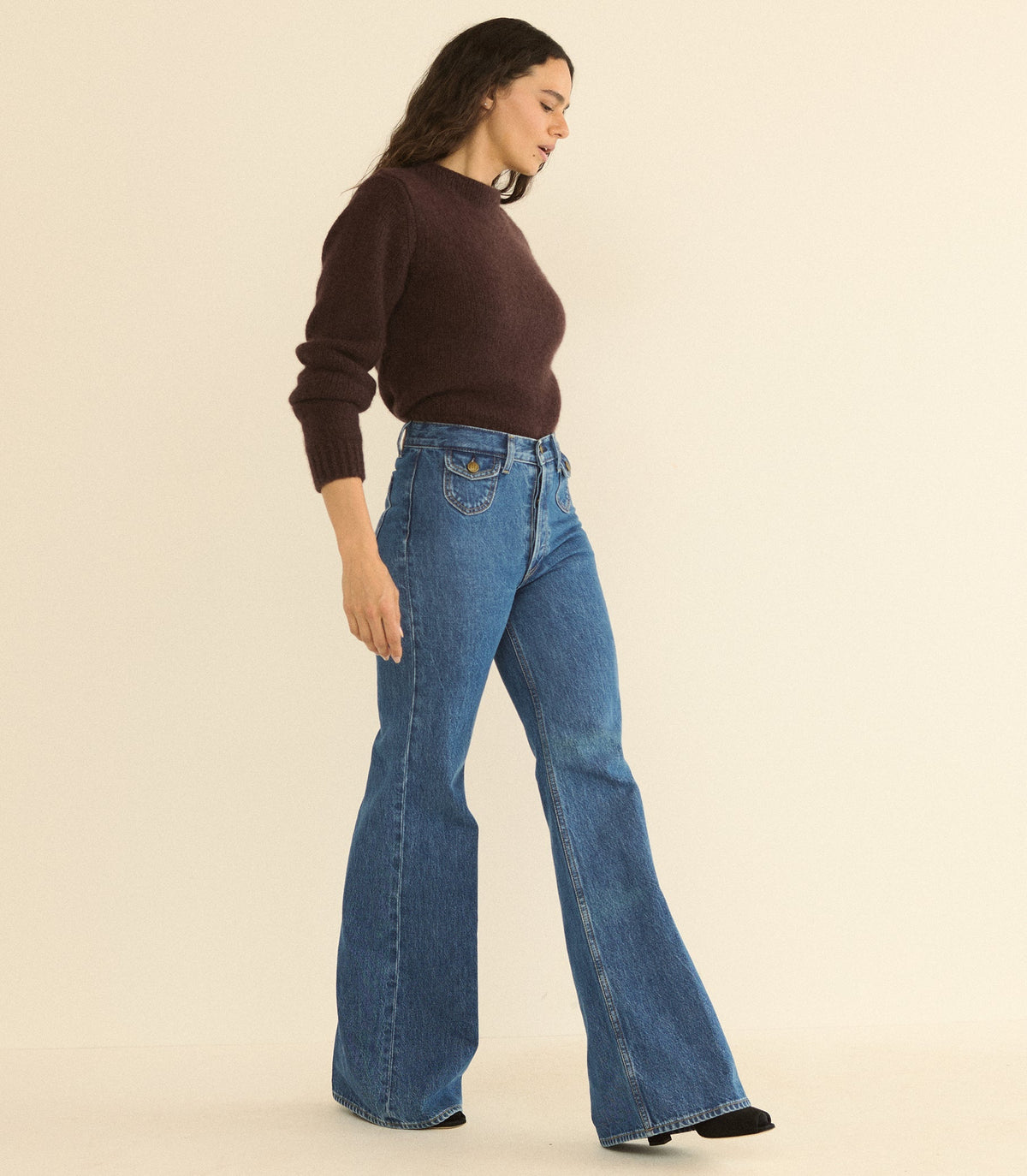 Sylvie Jean Roussillon Mid Wash | Regenerative Cotton Flare