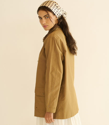 Waverley Waxed Cotton Raincoat – Coyote