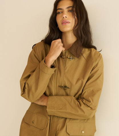 Waverley Waxed Cotton Raincoat – Coyote